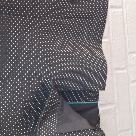 🐦 Talbots 2-Button Long Sleeve Blazer Jacket Women's Size 4 black with dots - Picture 8 of 13